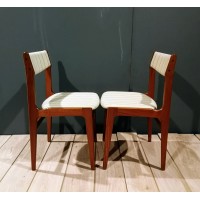 Komplet 6 krzeseł. Skandynawski modernizm. Dania. Lata 60. Proj. Erik Buch